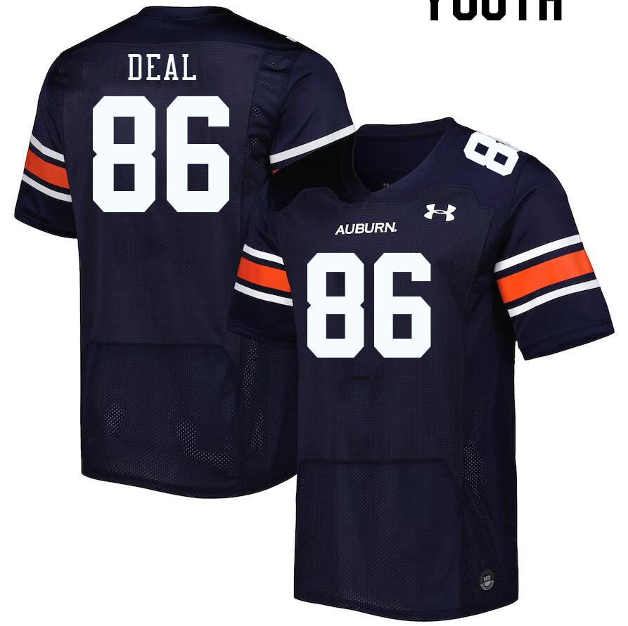 Youth #86 Luke Deal Auburn Tigers College Football Jerseys Stitched-Navy